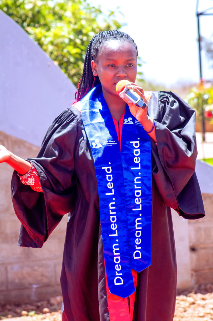 Maasai woman speaks